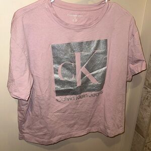 Calvin Klein pale pink t shirt